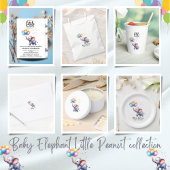 Little Peanut baby Elephant baby shower Bedankzakje