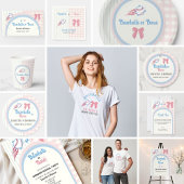 Baby gender onthullen Baseballs of Bows Spandoek