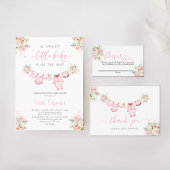 Meisje Baby Kleding Baby shower Boeken voor Baby Informatiekaartje