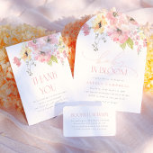 Eenvoudige Elegant Hart Botanische Naam & Adres Rubberstempel