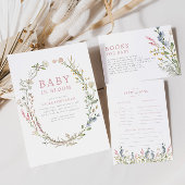 Baby in Bloom Spring Wildflower Books voor Baby Informatiekaartje