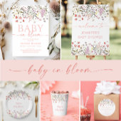 Baby in Bloom Boho Wildflower Baby shower Spandoek