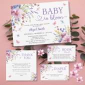 BABY IN BLOOM BLOEMEN WILDFLOWERS DISPLAY DOUCHE INFORMATIEKAARTJE
