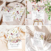 Wilde bloemen Baby in bloem - lachterij Informatiekaartje