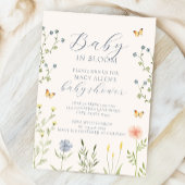 Baby in Bloom Baby shower Diaper Raffle Ticket Informatiekaartje