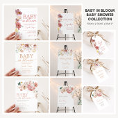 Bloemen Baby Bloom Baby shower Waterfles Etiket