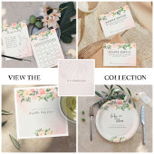Baby in Bloom | Roze en perforeel Baby shower Servet