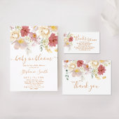 Baby in Bloom Baby shower Luier Raffle teken Poster