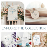 Baby in Bloom Blue Mama wordt Baby shower Ronde Button 5,7 Cm