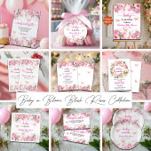 Baby in Bloom Blush Rozen Baby shower Servet