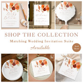 Baby in Bloom Boho Herfst Bloemen Baby shower Cust Papieren Bordje