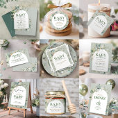 Botanische eucalyptus Baby shower welkom Acryl Bord