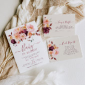 baby in bloei herfst bloemenluier loterijkaart informatiekaartje