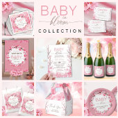 Baby in Bloom Bloemen Kersenbloesem Papier Borden Papieren Bordje