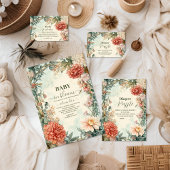 Baby in Bloom Floral Wildflower Papieren Bordje