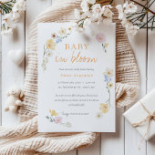 Neutrale Baby in bloei baby shower Uitnodiging