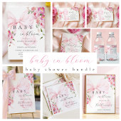 Baby in Bloom Pink Bow Cards & Gifts Poster