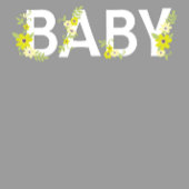 Baby in Bloom Shower  Flower Gender Neutral Satijnen Lint