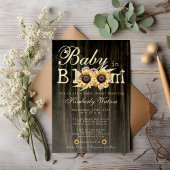 Baby in Bloom Waterverf Zonnebloemen Baby shower Bedankdoosjes