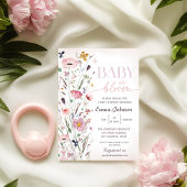 Baby in Bloom Wildflower Baby shower Perfect Poster