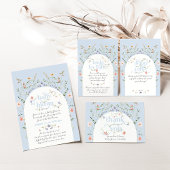 Baby in Bloom Wildflower Blue Boy Baby shower Cadeaulabel