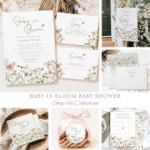 Baby in het Baby shower Bloom Girl Papieren Bordje