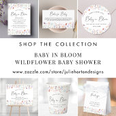 Baby in Bloom Wildflower Waterverf Baby shower Servet