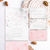 Budget Roze & Zilveren Sneeuwvlok Winter Baby show