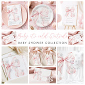 Pink Bow Baby Het is koud buiten Baby shower Kaart