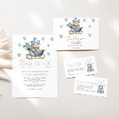 Baby Het is koud buiten Beer luierkrabbel Informatiekaartje