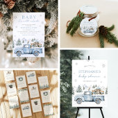 Winter Bos Baby Shower Welkom Bord Poster