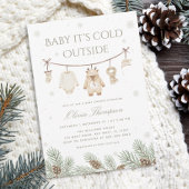 Winter Baby Shower Family Traditions Game Poster