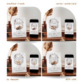 Woodland Winter Bloemenluier Raffle Baby shower Informatiekaartje