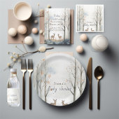 Winterbos baby shower kaart