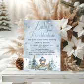 Baby Het is koud Buiten Winter Beer │Blauw Goud Bedankdoosjes