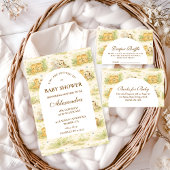 Baby Jungle Animals Diapper Raffle Informatiekaartje