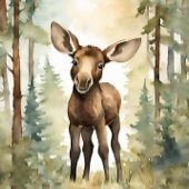 Schattige Moose Gender Neutral Baby shower Dank u Bedankkaart