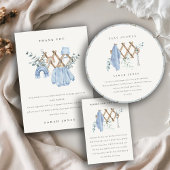 Schattige chique jongen Baby kwekerij Essential Ba Bedankkaart