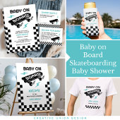 Baby aan boord Skateboard Zwangerschap T-shirt