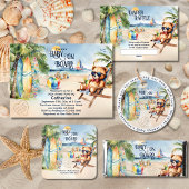 Baby Aan boord Surfboard Teddy Bear Baby shower Bedankdoosjes