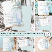 Baby On Board Beach Baby Shower Ronde Sticker