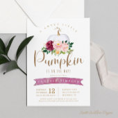 Een mooi Baby shower met pompoen Poster