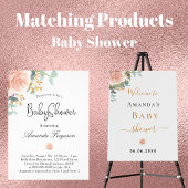 Begroting Baby shower roze hommel bijenbloem