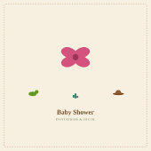 Dus Matcha Liefde Zen Baby Shower Bedankkaart