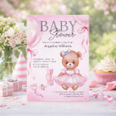 Baby showers stickers met teddybeer ontwerp.