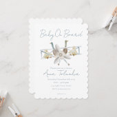 Blue Airplane Gift Tag Cadeaulabel