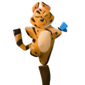 Baby Tiger Plaid Eerste Verjaardag Custom Inpakpapier Vel