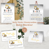 Baby onder constructie Baby shower welkomsttuin Spandoek