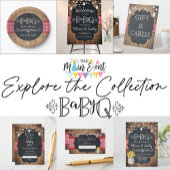 BabyQ BBQ Baby shower Dank u kaart