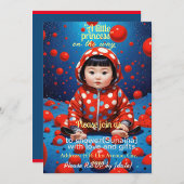 BABYgirl DOUCHE roze FLORAL ART Kaart